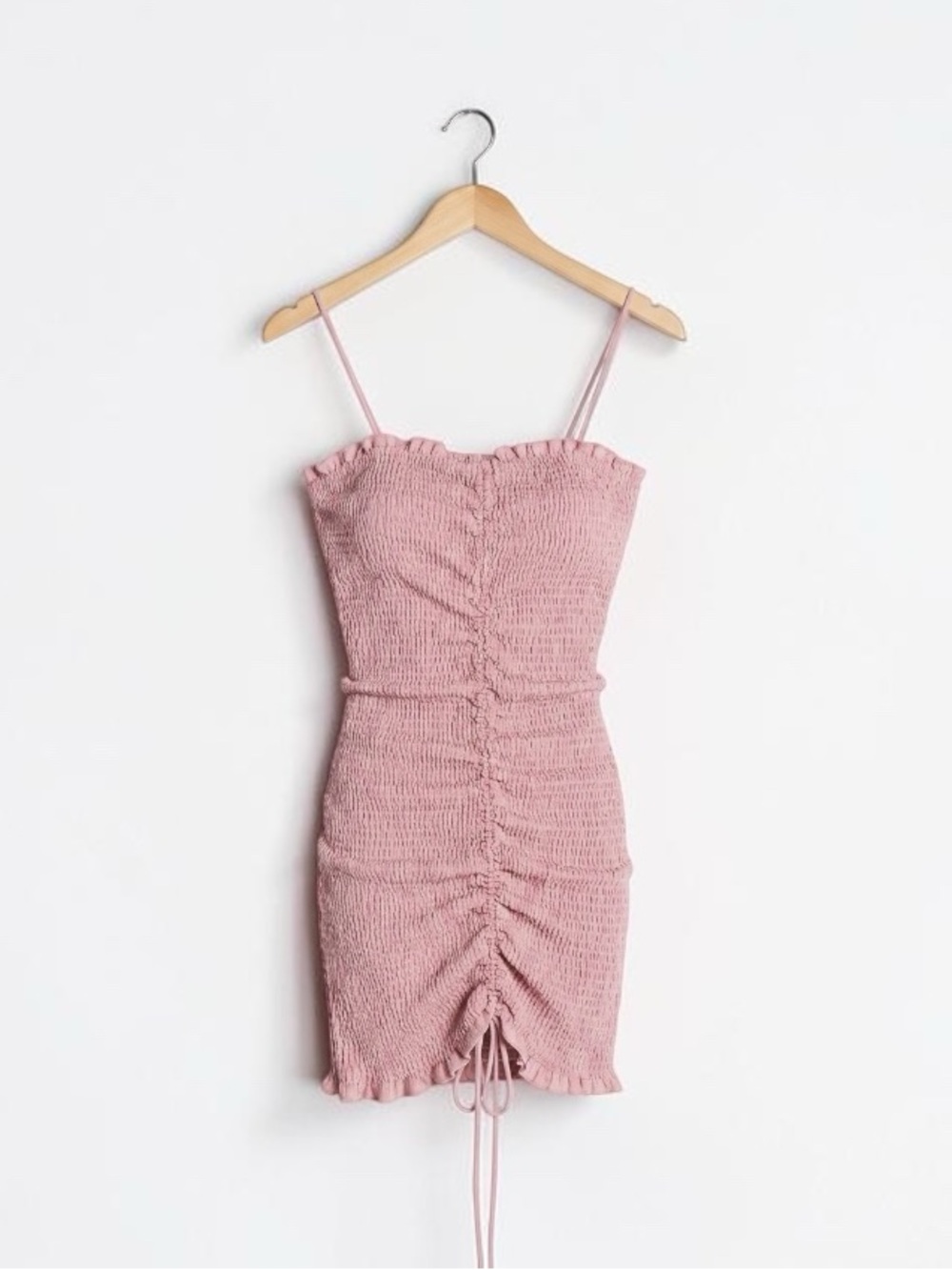 Love Tree Pink Textured Tube Dress with straps size medium